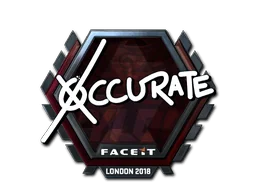 Klistermärke | xccurate (Foil) | London 2018