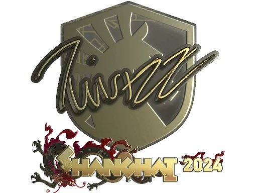 Klistermärke | Twistzz (guld) | Shanghai 2024