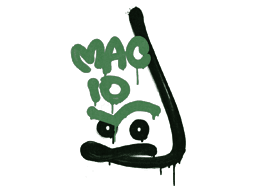 Grafite Lacrado | MAC-10 (Coice) (Verde selva)