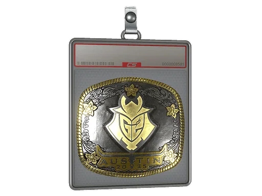 Placa de pegatinas | G2 Esports (dorada) | Austin 2025