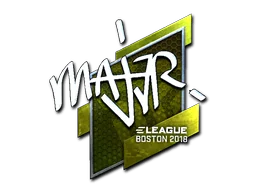Naklejka | MAJ3R (foliowana) | Boston 2018