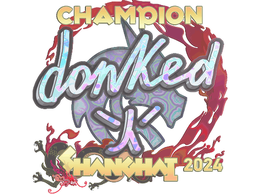 Adesivo | donk (Holográfico) | Campeões do Xangai 2024