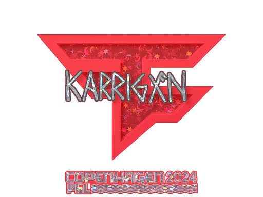 Aufkleber | karrigan (Glitzer) | Kopenhagen 2024