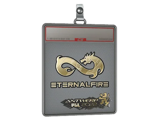 Placa de Adesivo | Eternal Fire (Dourado) | Antuérpia 2022