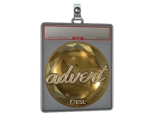 Placa de Adesivo | advent (Dourado) | Katowice 2019