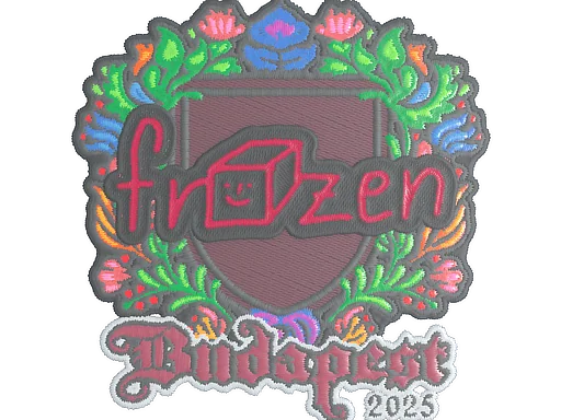 Klistermärke | frozen (broderi) | Budapest 2025