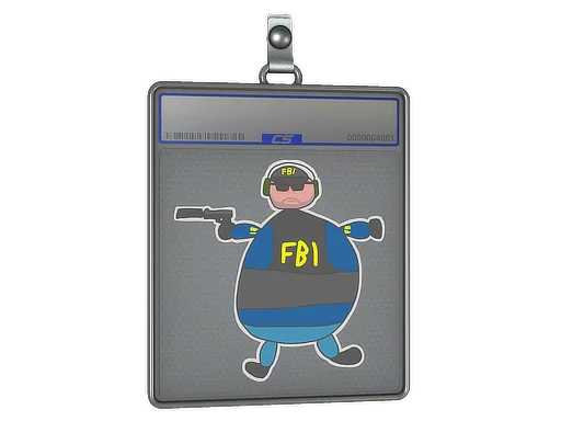 Sticker Slab | Poorly Drawn FBI