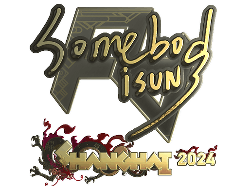 Aufkleber | somebody (Gold) | Shanghai 2024