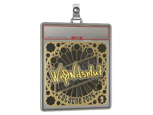 Placa de Adesivo | w0nderful (Dourado, Classificação) | Colônia 2026