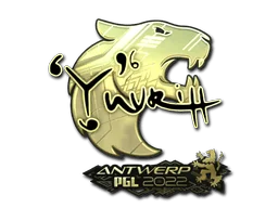 Adesivo | yuurih (Dourado) | Antuérpia 2022