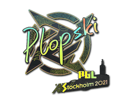 Naklejka | Plopski (holograficzna) | Sztokholm 2021