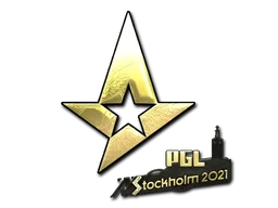 Naklejka | Astralis (złota) | Sztokholm 2021