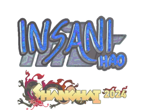 Naklejka | insani (holograficzna) | Szanghaj 2024
