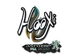 Klistermärke | HooXi (Glitter) | Antwerp 2022