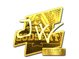 Klistermärke | JW (Guld) | Atlanta 2017
