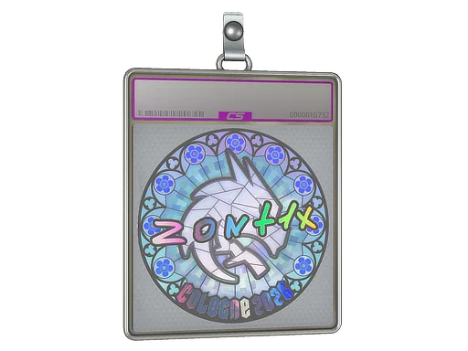 Placa de Adesivo | zont1x (Holográfico) | Colônia 2026