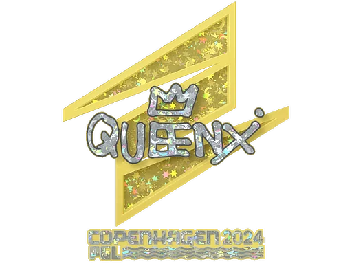 Pegatina | Queenix (purpurina) | Copenhague 2024