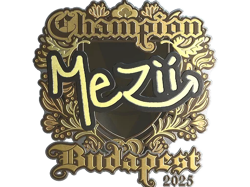 印花 | mezii（金色，冠军）| 2025年布达佩斯锦标赛