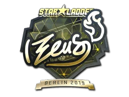 Aufkleber | Zeus (Gold) | Berlin 2019