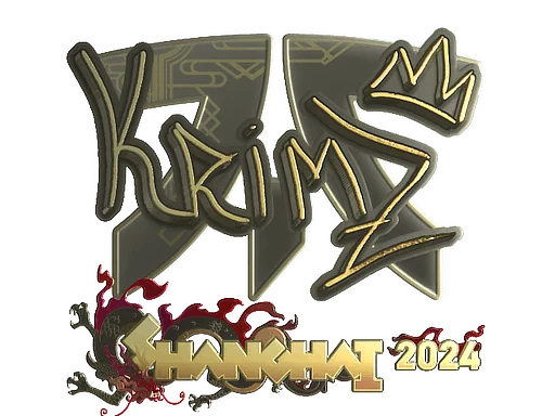 Naklejka | KRIMZ (złota) | Szanghaj 2024