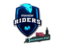 Naklejka | Movistar Riders (foliowana) | Sztokholm 2021