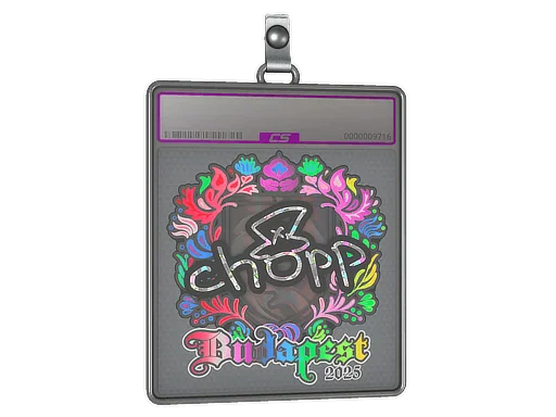 Placa de Adesivo | chopper (Holográfico) | Budapeste 2025