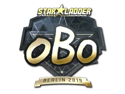 Aufkleber | oBo (Gold) | Berlin 2019