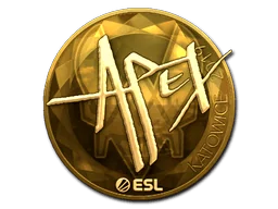 Aufkleber | apEX (Gold) | Kattowitz 2019