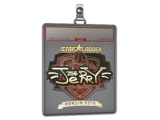 Placa de Adesivo | Jerry (Dourado) | Berlim 2019