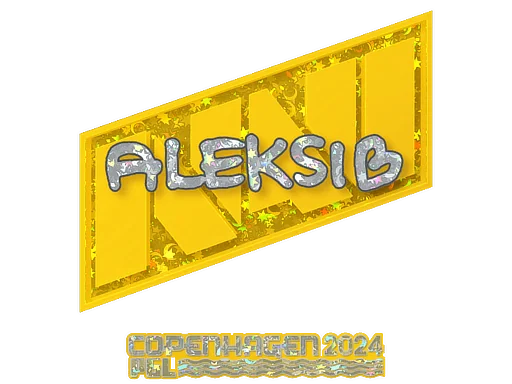 Naklejka | Aleksib (brokatowa) | Kopenhaga 2024