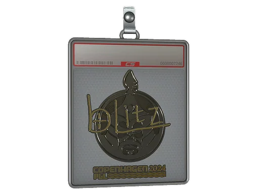 Klistermärkesfodral | bLitz (guld) | Copenhagen 2024