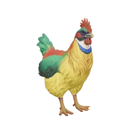 Pet Chicken | Catalana (Yellow and Red)