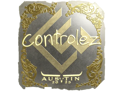 Pegatina | controlez (dorada) | Austin 2025