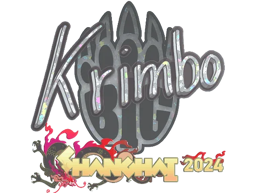 Naklejka | Krimbo (brokatowa) | Szanghaj 2024