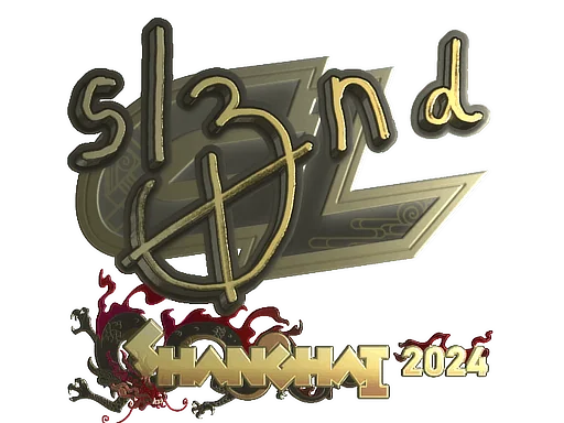 Naklejka | sl3nd (złota) | Szanghaj 2024