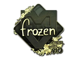 Aufkleber | frozen (Gold) | Rio 2022