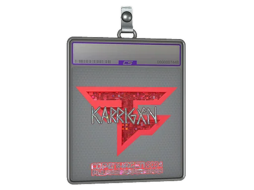 Placa de Adesivo | karrigan (Purpurinado) | Copenhague 2024