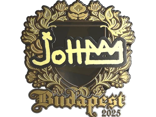 Adesivo | jottAAA (Dourado) | Budapeste 2025