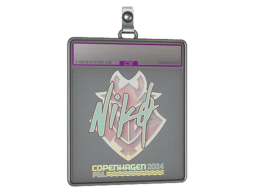 Placa de Adesivo | NiKo (Holográfico) | Copenhague 2024