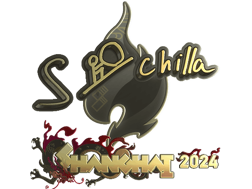Adesivo | s-chilla (Dourado) | Xangai 2024