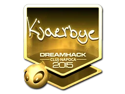 Klistermärke | Kjaerbye (Guld) | Cluj-Napoca 2015