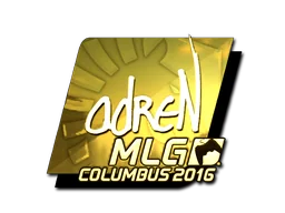 Naklejka | adreN (złota) | MLG Columbus 2016