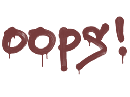 Sealed Graffiti | Oops (Brick Red)