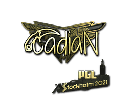 Naklejka | cadiaN (złota) | Sztokholm 2021