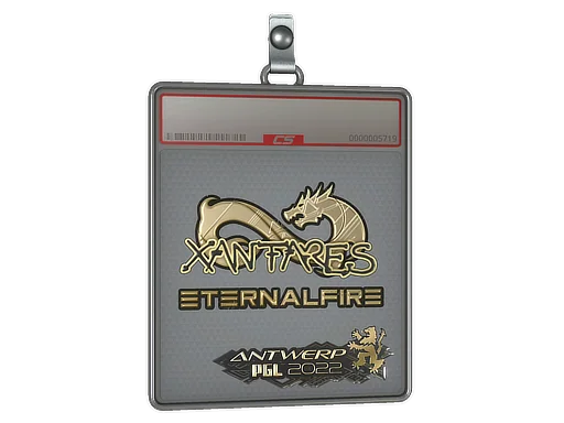 Placa de pegatinas | XANTARES (dorada) | Amberes 2022