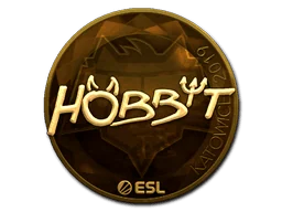 Aufkleber | Hobbit (Gold) | Kattowitz 2019