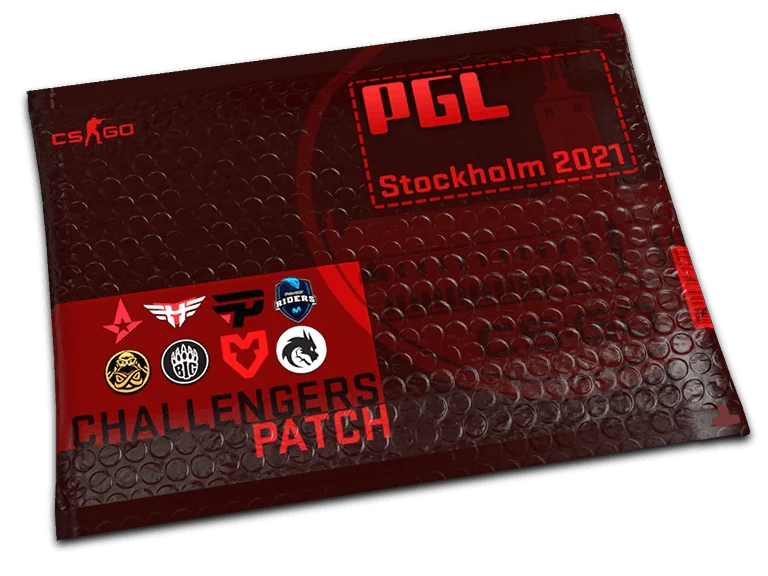 Paczka z naszywką pretendenta PGL Stockholm 2021