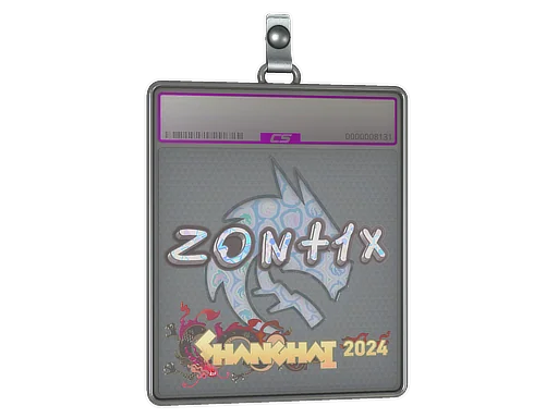 Pokrowiec na naklejkę | zont1x (holograficzna) | Szanghaj 2024