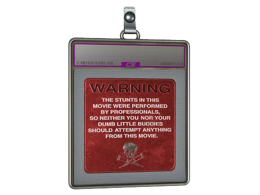 Sticker Slab | WARNING (Foil)