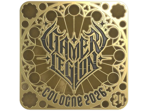 Pegatina | GamerLegion (dorada, con clasificación) | Colonia 2026
